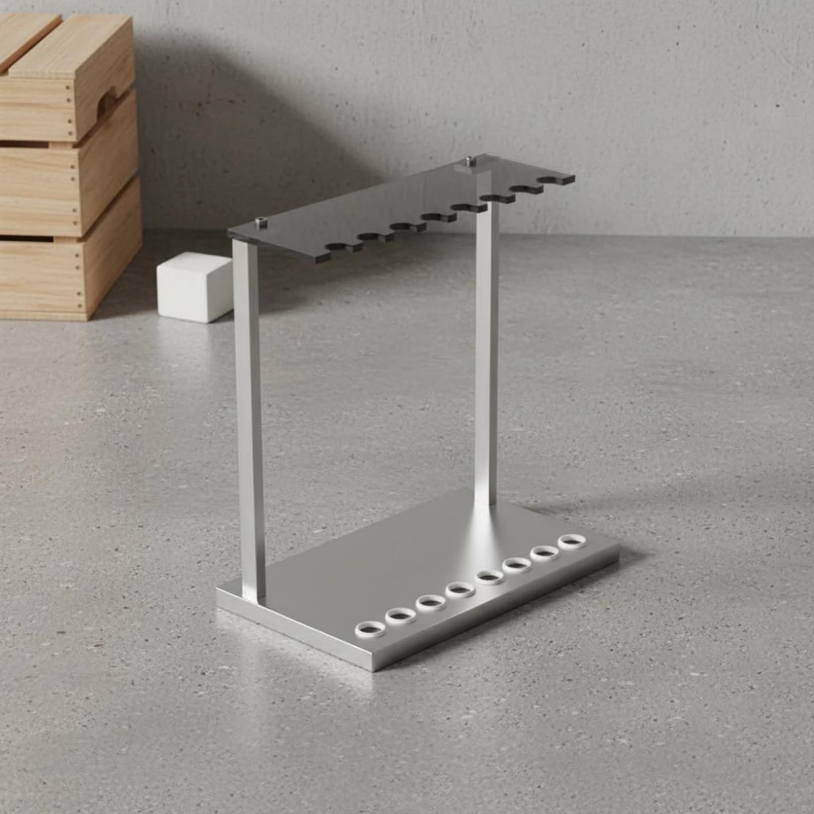 Freestanding Acrylic Cue Holder Clear Pool Stick Display Storage Rack for Professional Billiards Setup