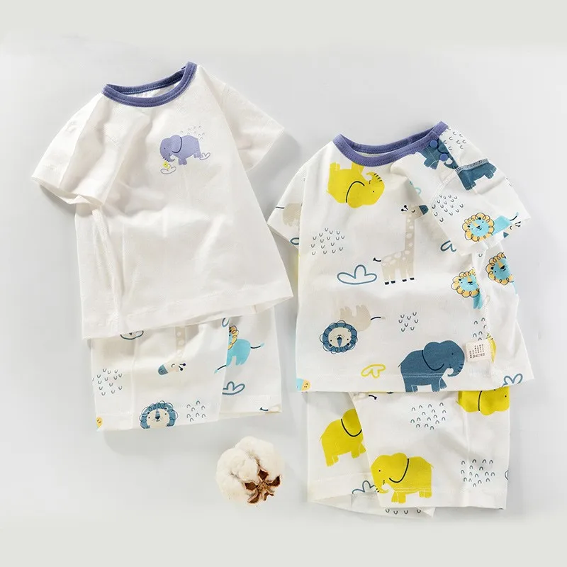 New Short Sleeves for Baby and Infants Suit Summer CottonTT-shirt Series image 2