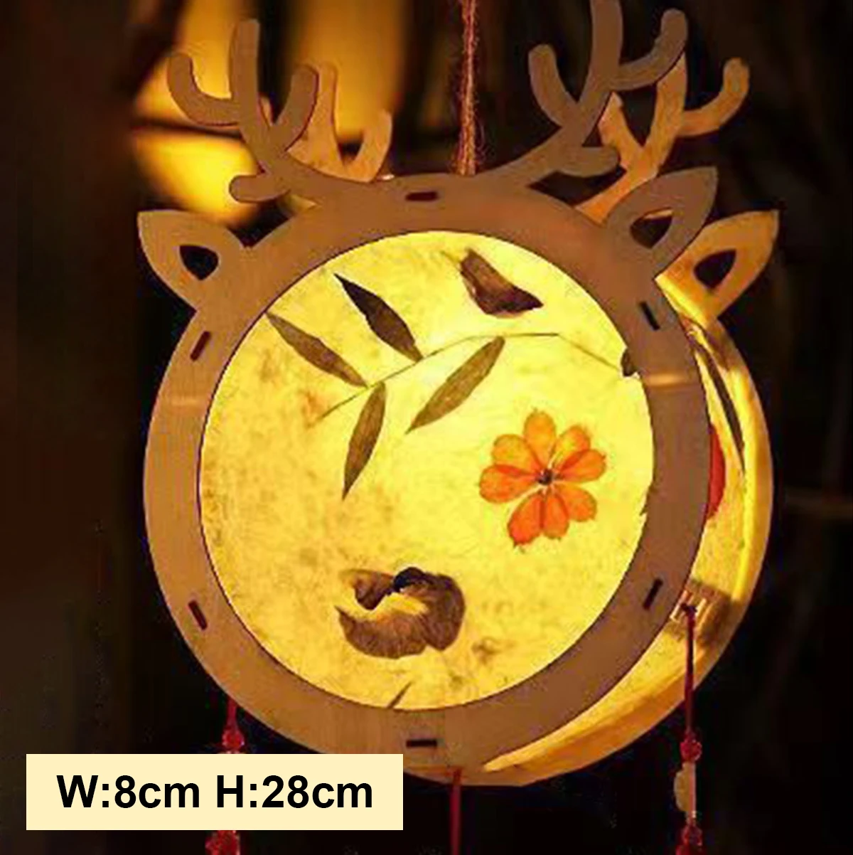 Yuanxiao Lantern Steel Diy Mid-Autumn Flower Year Children Fish Gift Source Materials Lunar Package Handheld Light Autumn