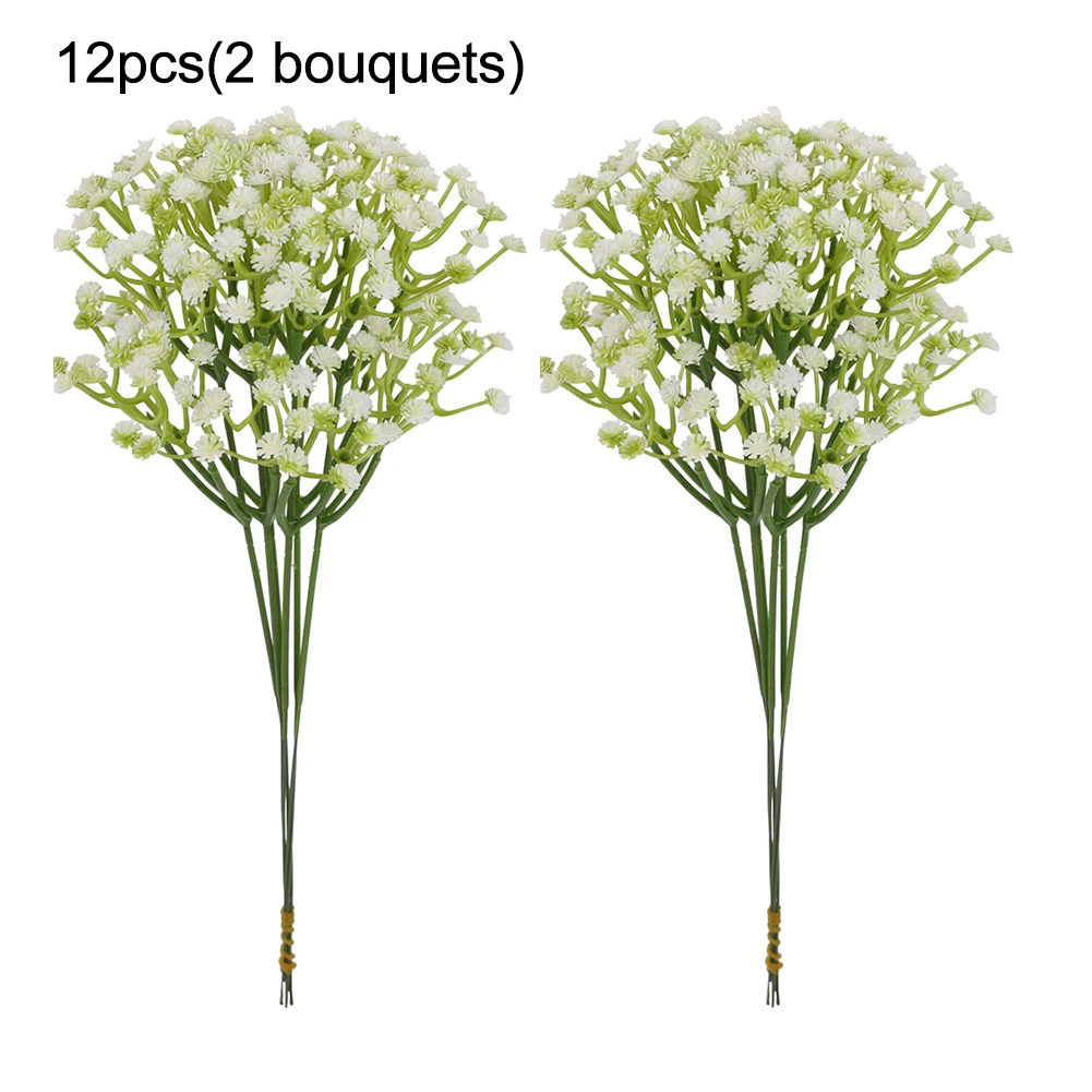 Vibrant 12pcs Artificial Gypsophila Flowers for Home Decor and For Weddings Add a Touch of Elegance to Any Event