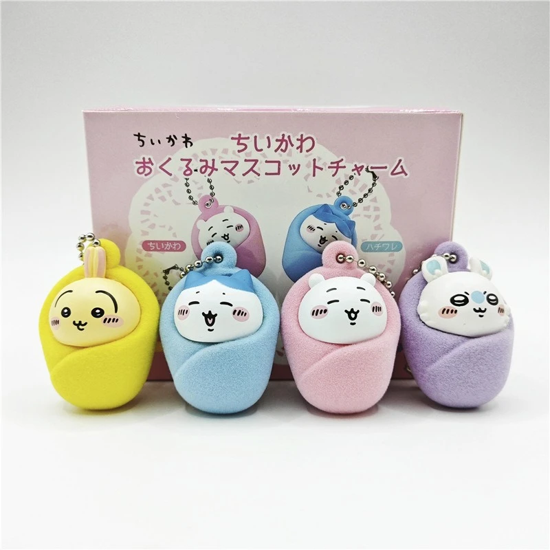 Cartoon Chiikawa Usagi & hachiware Rakko Anime Figure Collectible Desktop Model Ornaments Decoration Toy Children Birthday Gift