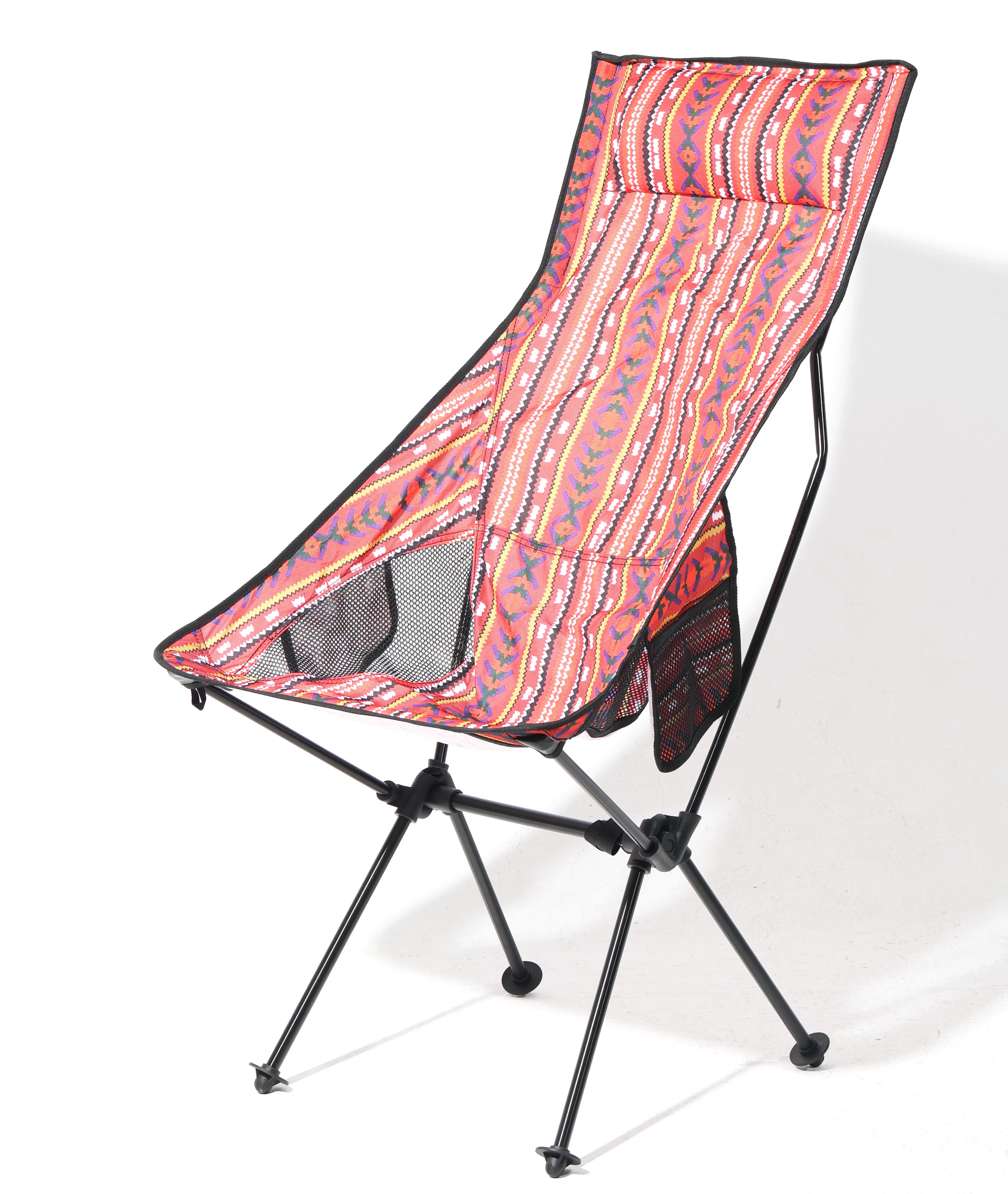 Folding Portable Travel Camping Chair High Back Chair With Pillow