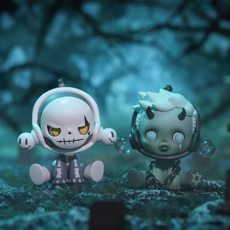 USER-X Skullpanda Oude Kasteel Serie Bevestiging Verzamelbare Schattige Skullpanda Blind Box Kawaii Speelgoed Figuren Pop Cadeau