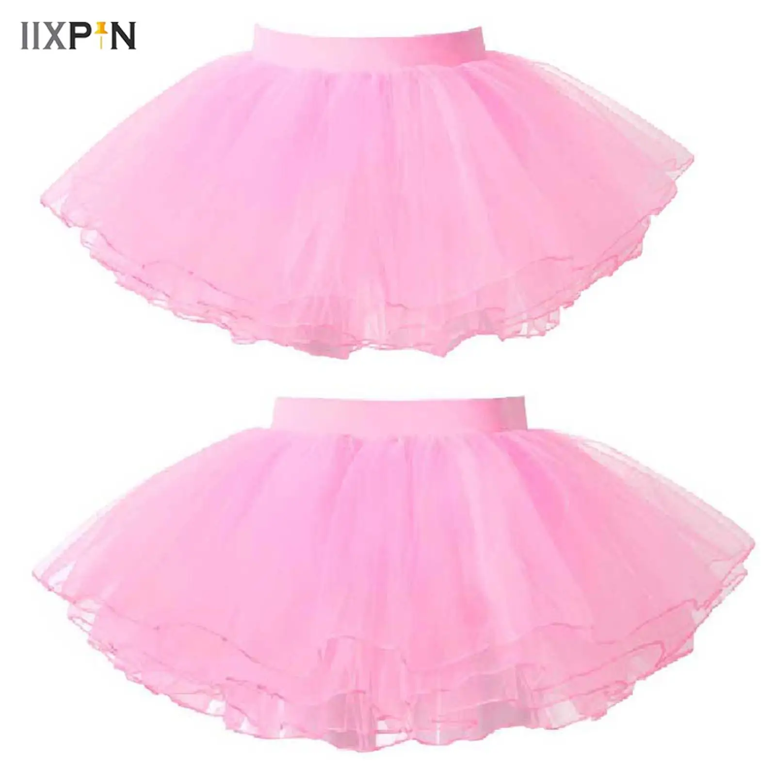 

Girls Tutu Skirts 4 Layers Mesh Tulle Princess Ballroom Gown Pettiskirt Ballet Dance Leotard Dress Multilay Dancewear vestidos