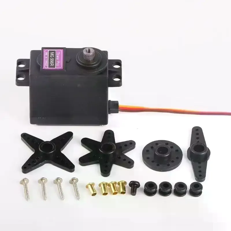 Precision 1 Set SG90 MG996R Servo; 180/360 Degree Standard Metal Servo for Model Aircraft and Vehicle Robotics