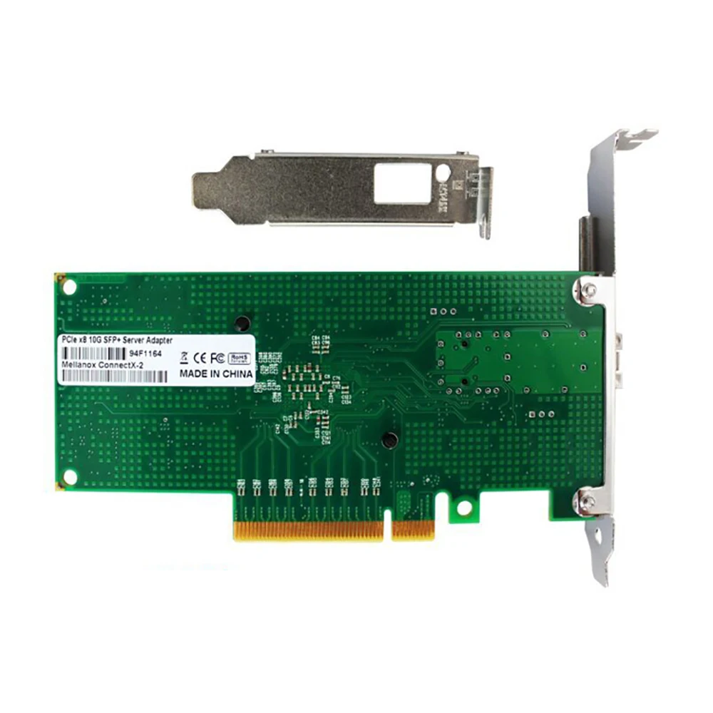 Para Mellanox ConnectX-2 10G 10 Gigabit servidor SFP de un solo puerto tarjeta de red de fibra óptica de alta calidad envío rápido