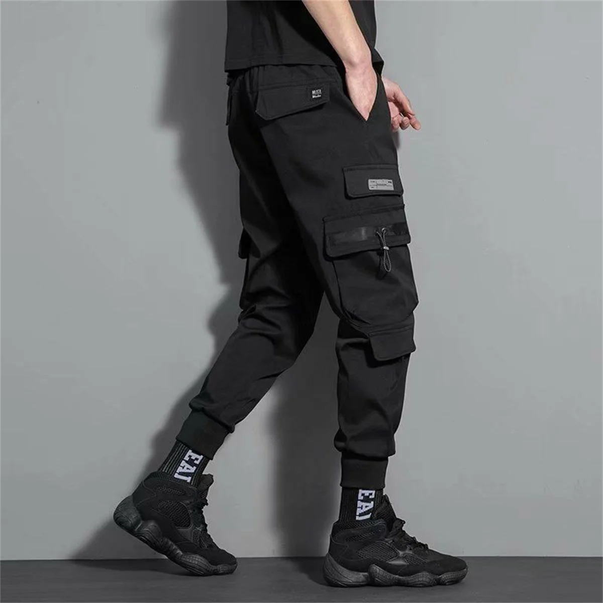 Fashion Couple Cargo Pants Women High Waist Loose Baggy Tactical Sweatpants Fashion Hip Hop Harajuku Joggers Trousers Female