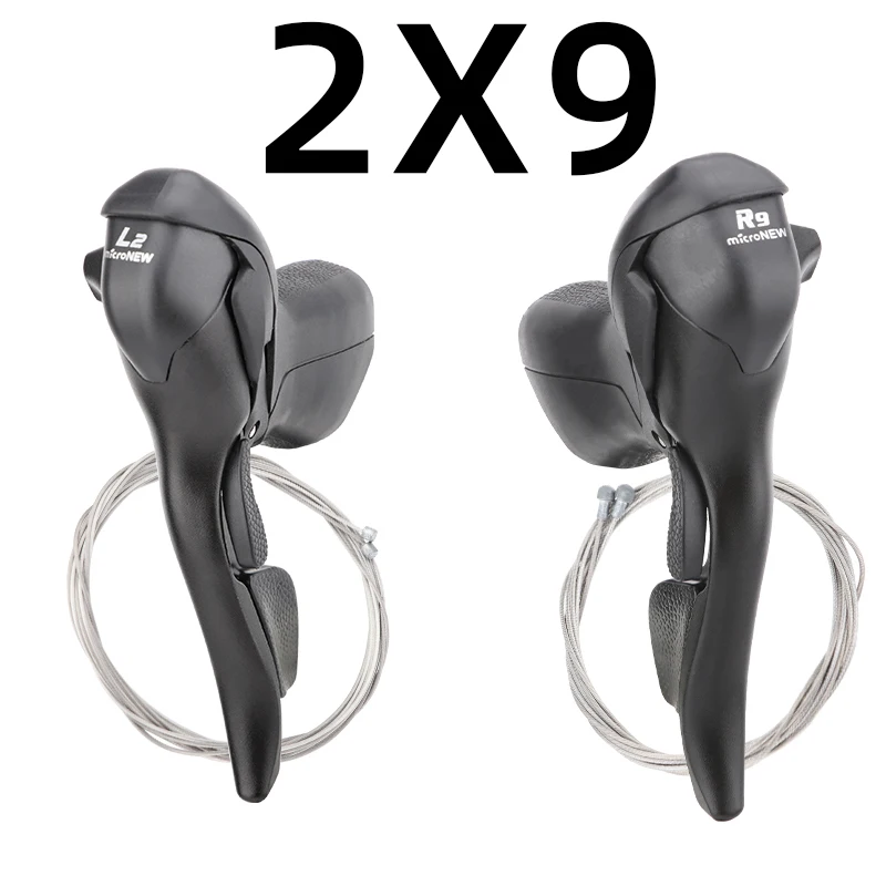 MicroNEW Racefiets Shifters 3x7 3x8 3x9 3x10 3X11Speed Remhendel Fiets 2x7 2x8 2x9 2x10 Speed Derailleur voor Shimano