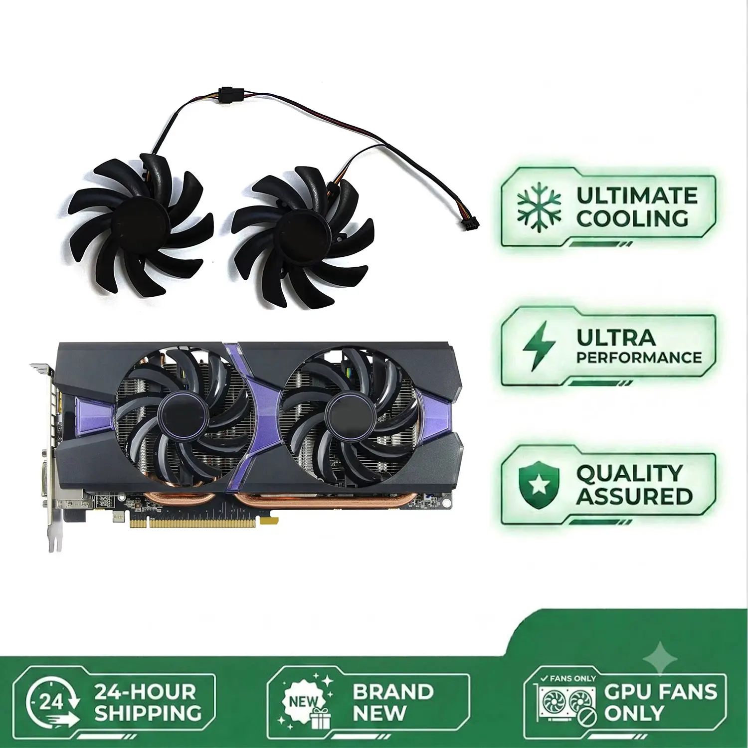 NEW 85MM 4PIN FDC10H12S9-C DC 12V 0.45A suitable for Sapphire R9 270 280 280X 285 HD7850 7950 7970 graphics card