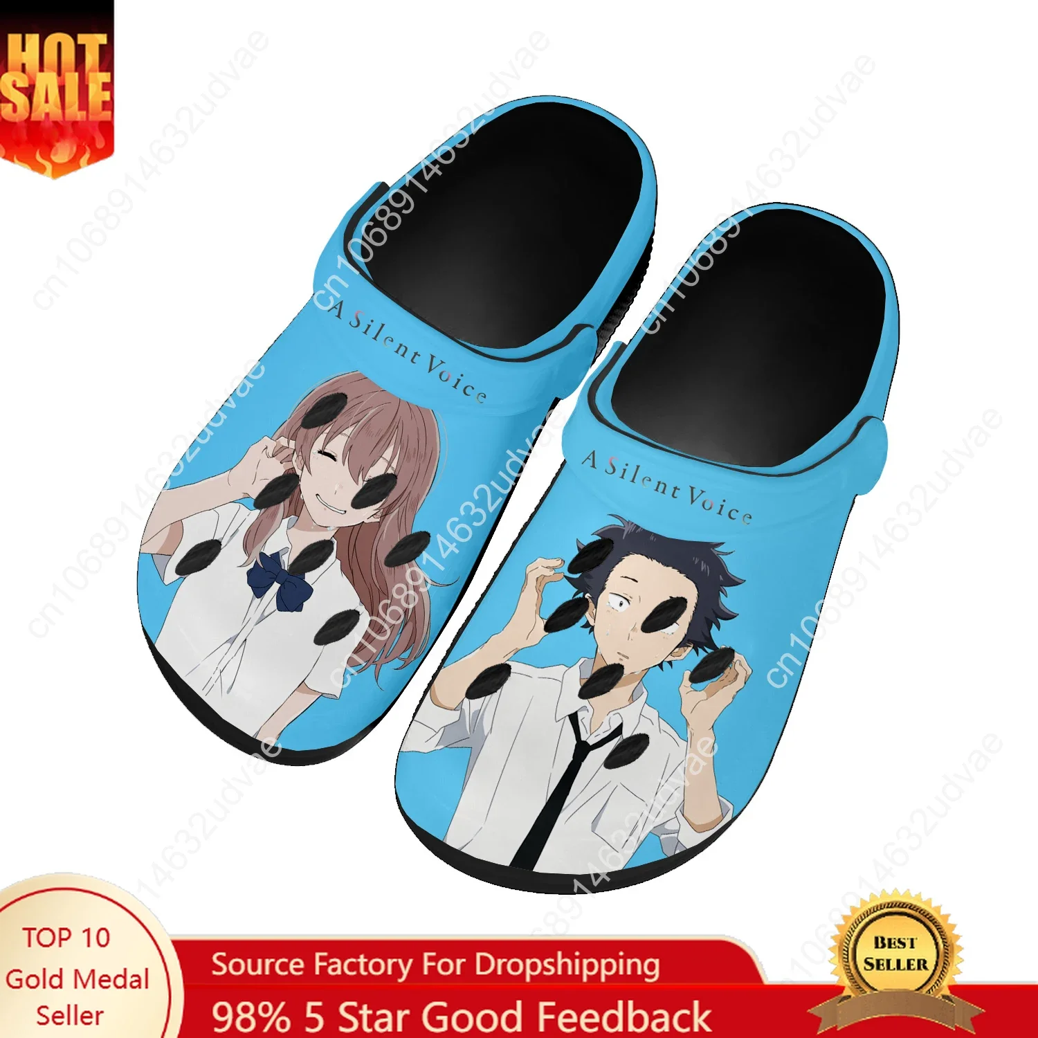 

A Silent Voice Water Shoes Mens Womens Comfortable Fashion Home Garden Clogs Customizd Sandals Beach Breathable Hole Slippers