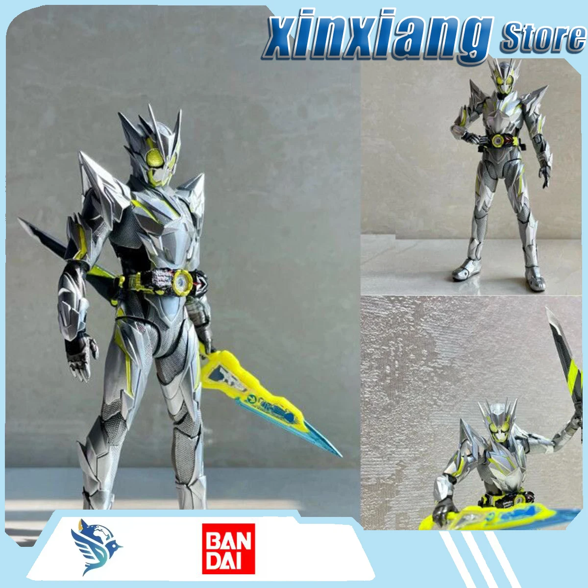 

Bandai Kamen Rider Flexible Robot Attractive Doll Figurine Decorative Items Surprises Comics Souvenirs Trendy Toys Animations
