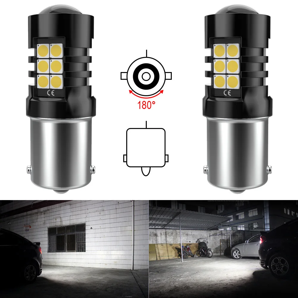 

2x 1156 ba15s p21w Led Car Light Super Bright Brake Light DRL Turbo Diode High Quality Car Lamp For Hyundai Santa Fe Kia Sorento