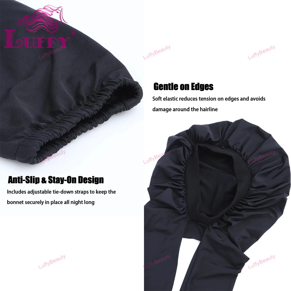 بونيه للنساء، أغطية شعر طويلة للنوم، 2 في 1 حماية للشعر الطويل والضفائر، غطاء رأس لضفائر الشعر #5