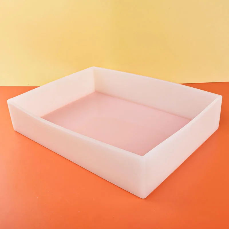 Large 2.5/5L Square Rectangle Wooden Box Soap Making Mold Silicone Liner Handmade Loaf Cake Baking Supplies Silicone Soap Mould