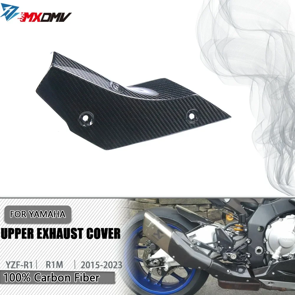 

For YAMAHA YZF R1 R1M 2015-2023 Motorcycles Accessories Carbon Fiber Exhuast Cover Heat Insulation Protector Heat Shield