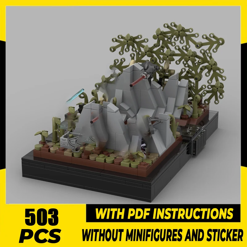 

Звездный фильм Moc, строительные блоки, боевая база, модель, технология, кирпичи, сделай сам, сборка, знаменитая сцена, праздник, строительство, игрушка, подарки