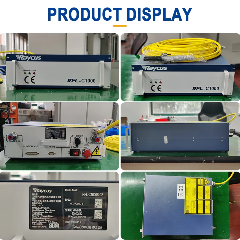 Sorgente laser a fibra Raycus 1000W 1500W 2000W 3000W CE per saldatrice laser Potenza laser a fascio di alta qualità