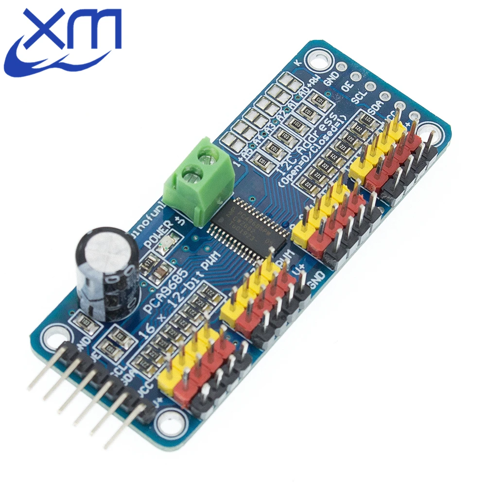 PCA9685PW 16 Channel 12-bit PWM/Servo Driver-I2C Interface PCA9685 Module Raspberry Pi Shield Module Servo Shield