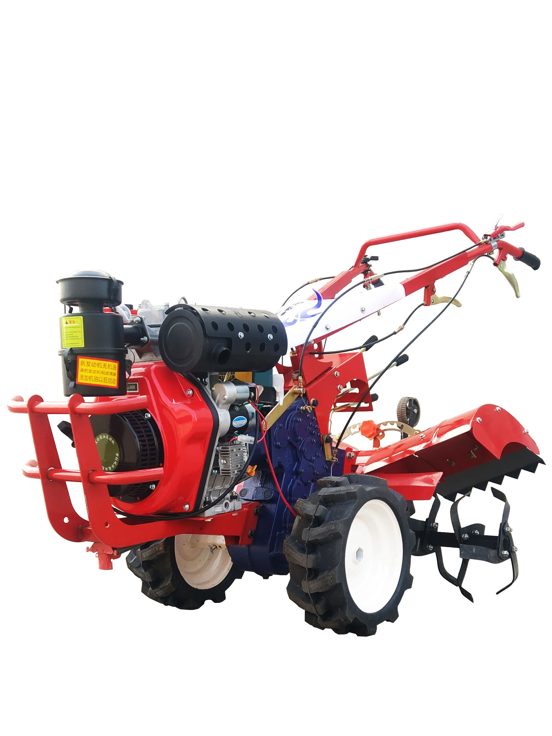 Direct connection micro tiller thick shaft high horsepower full gear cultivator multi-function diesel rotary tiller trenching ri