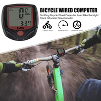 SUNDING 548B Waterproof MTB Bike Wire Speedometer Digital LCD Odometer Cycling Speed Counter Code Table Bicycle Accessories