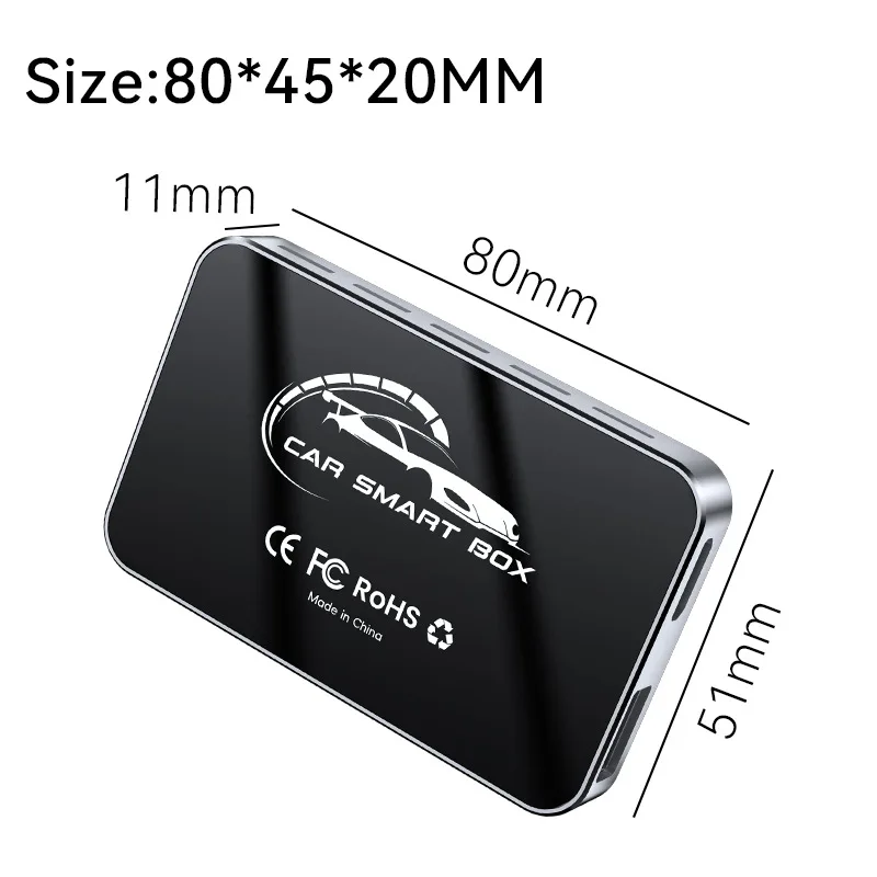 CarPlay AI Box with HDMI, 3-in-1 Mirroring Android Auto Adapter, 2+16G 4+32G Wireless Converter for Factory OEM Car Stereo
