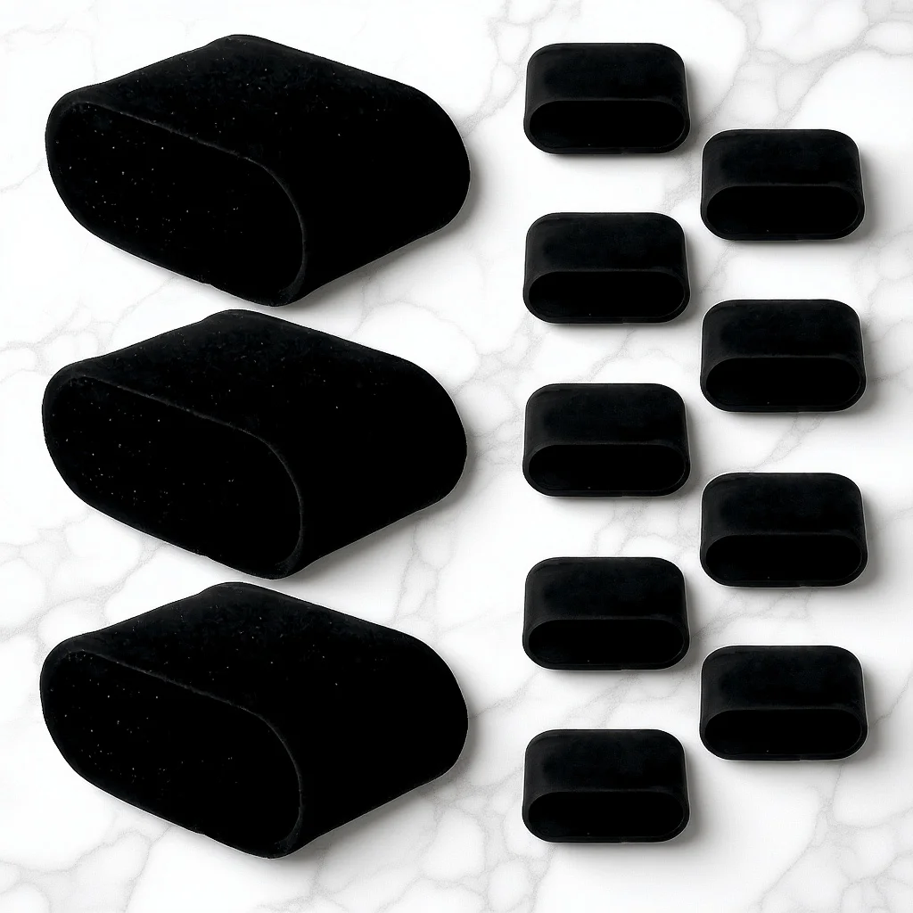 12pçs almofadas macias para relógio, almofada de exibição de joias para pulseiras, suporte para relógio de pulso, caixa de armazenamento, inserção confortável