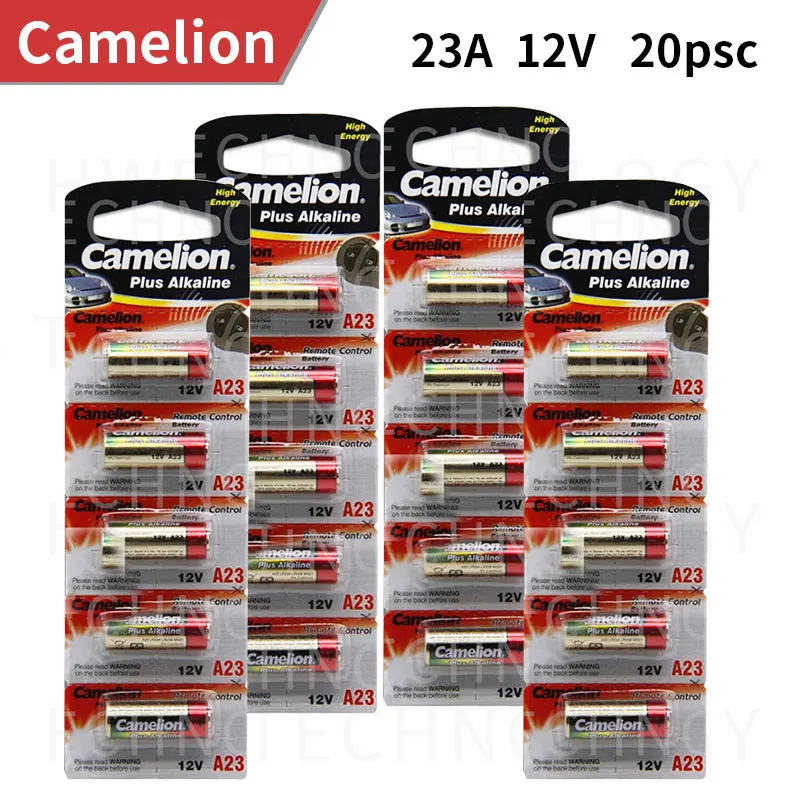 Wholesale 20pcs/lot New 12V Camelion A23 23A Ultra Alkaline battery/alarm batteries Free Shipping