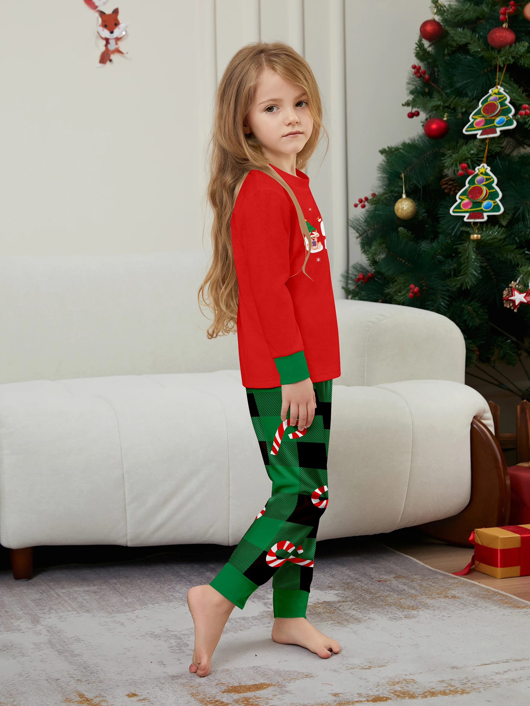 Xmas Family Matching Pajamas Set New Arrivals 2025 Santa Merry Christmas Letter Print Adult Kids Pjs Baby Jumpsuit Dog Clothes