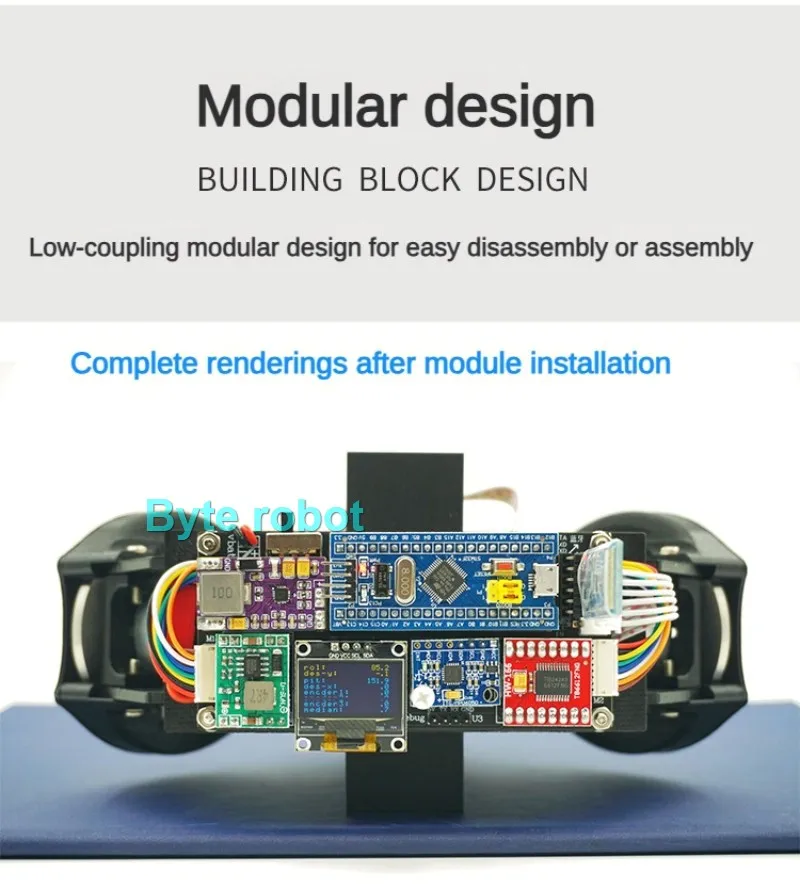 1WD الدراجة الهوائية الأحادية العجلة سيارة التوازن الذاتي O-نوع عجلة واحدة PID App التحكم خوارزمية دبابة مع جهاز للتحكم عن بُعد دراجة ل STM32 سيارة روبوت قابلة للبرمجة