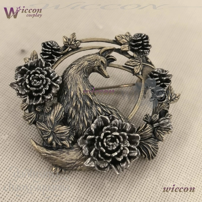 Hinako تأثيري أنيمي لعبة الرعب F زي الثعلب شارة ثلاثية الأبعاد حمض البوليلاكتيك الدعائم الثعلب رجل هدايا هالوين عيد الميلاد هدايا عيد الميلاد #6