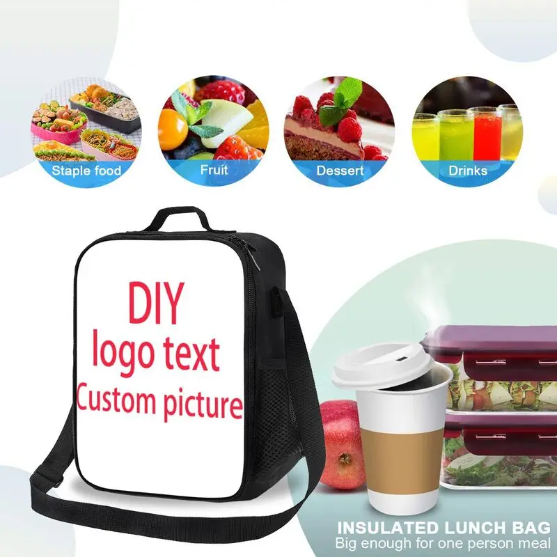 

custom Insulated Thermal Bag Lunch bag Foods Drink Storage Leakproof Picnic Camping Bags Outdoor Cooler Box beach Portable DIY