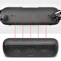 For Anker Soundcore Motion And Bluetooth-Compatible Speaker Silicone Case Waterproof Rubber Carry Pouch With Strap Carabiner