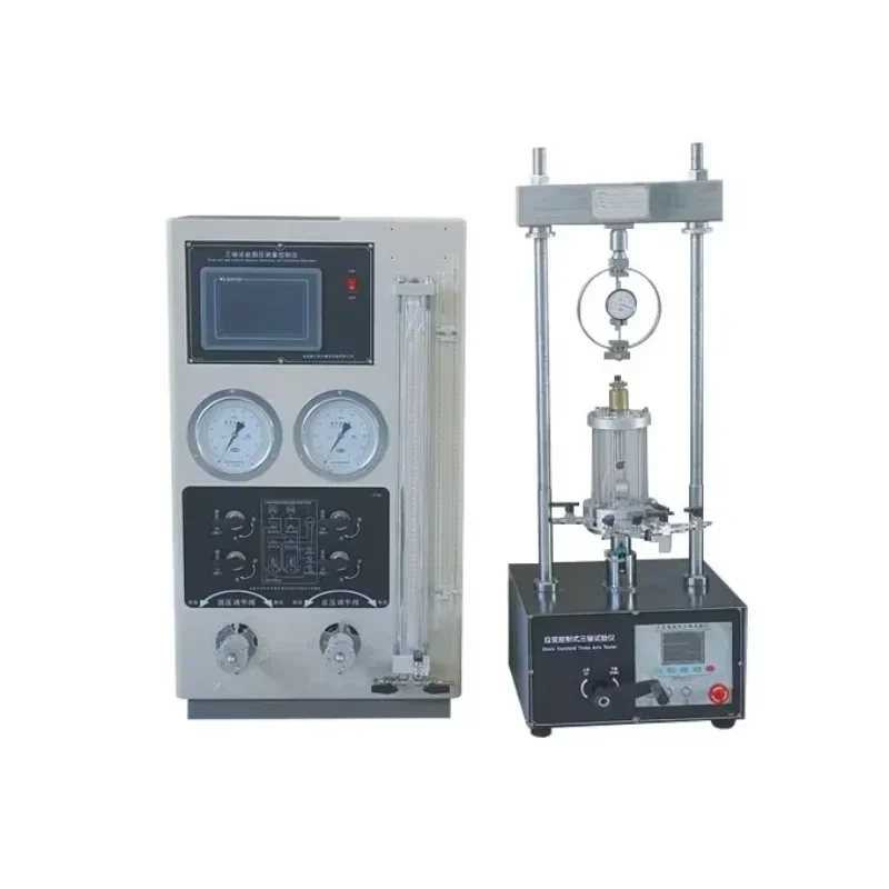 Soil Strain Controlled Bench Standard Triaxial Testing Apparatus for Lab test
