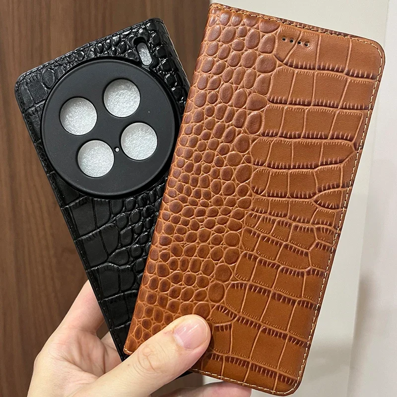 Magnet Genuine Leather Skin Flip Wallet Book Phone Case Cover On For Vivo X70 X80 X90 X100 X100s Pro Plus Ultra X 100 s 256/512