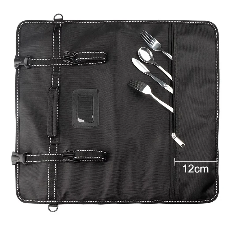 Travel Carrying Chef Knife Roll Bag Nylon Cook Kitchen Slicing Santoku Japanese Knife Storage Pocket Portable Picnic Carry Case