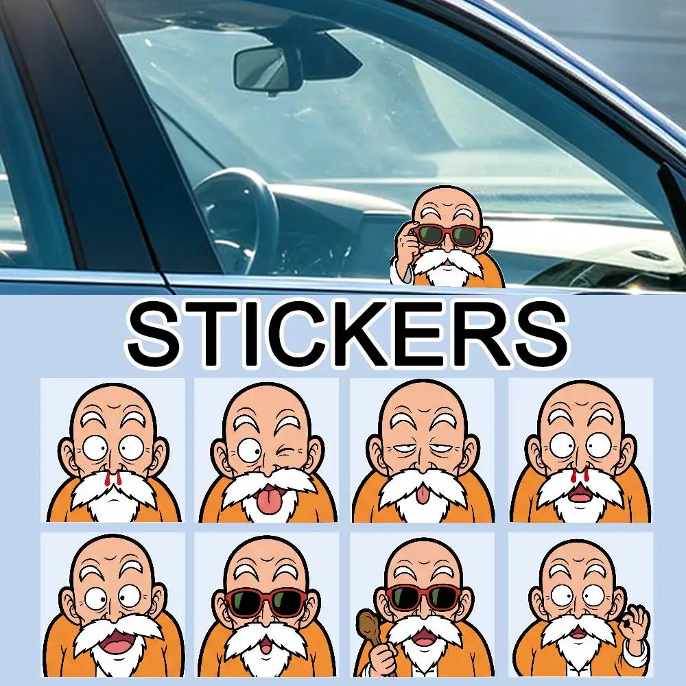 

DRAGON BALL GOKU Funny Universal Multi-Purpose Reflective Stickers Scratch Conceal For Auto Bike Helmet Mug Fridge Decoration