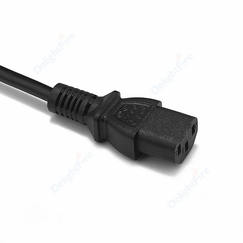 IEC C13 to C14 Mains Power Extend Cord 18AWG Power Extension Lead Cable For Desktop Power Distribution Unit PC Computer