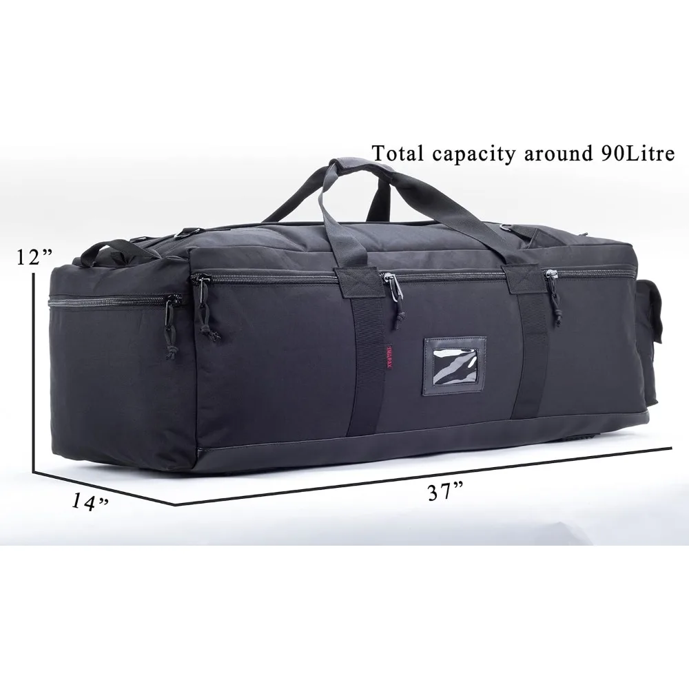 حقيبة واق من المطر العسكرية التكتيكية للتحميل والتوظيف والسفر والمعدات الرياضية مع ميزات حقيبة الظهر #2