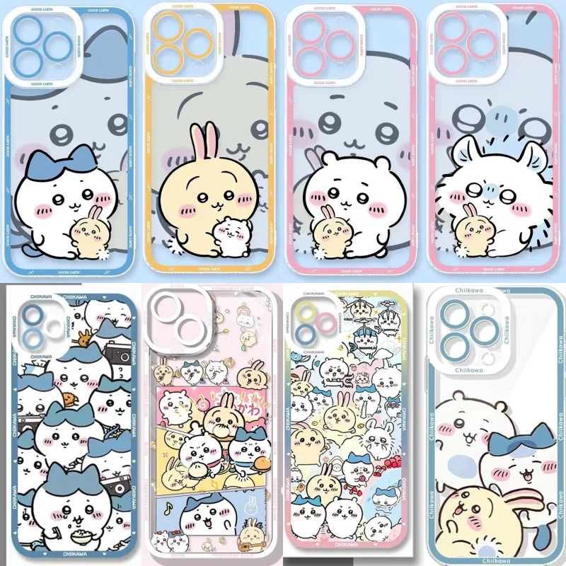 Chiikawa Usagi Hachiware Phone Case For Samsung Galalxy S25 S24 S23 S22 Plus Ultra S24 FE A56 A55 A5