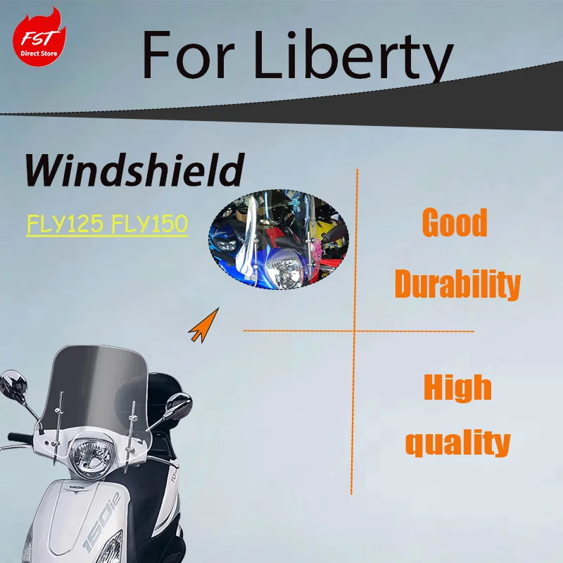 

Ветровое стекло для скутера Piaggio New Fly 125 150, защита от ветра