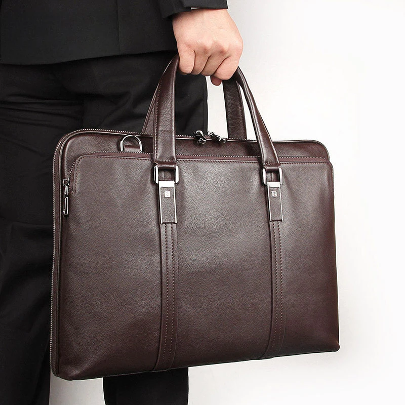 Men's Briefcase Business Bag Document Bag Handbag Large Capacity Crossbody Bag 15.6 Inch Laptop HandBag