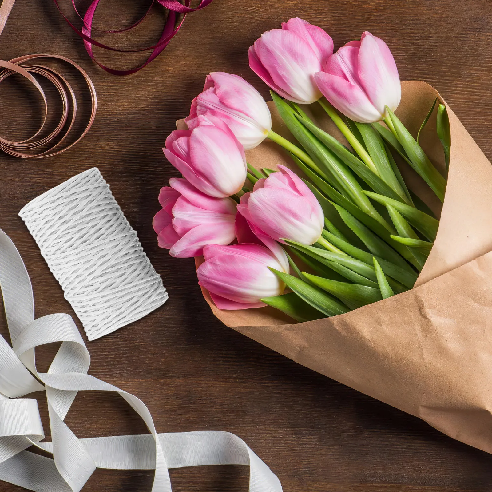 ลวดห่อด้วยกระดาษสำหรับจัดดอกไม - Wire Stem Florist บทวิจารณ์และราคา