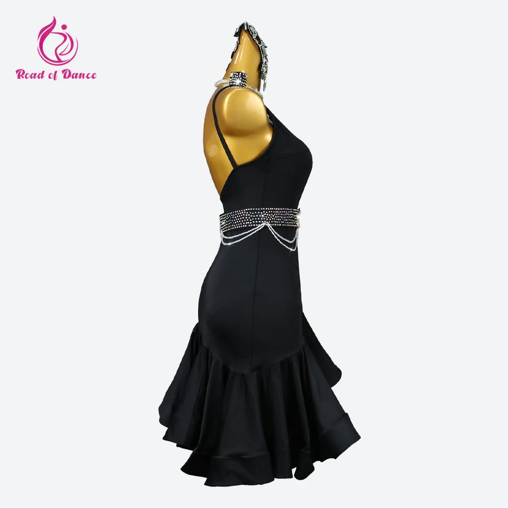 Vestidos de baile latino 2025, ropa de salón para mujer, falda para niños, ropa de competición, traje deportivo Sexy de noche, traje de fiesta de Cabaret para niñas