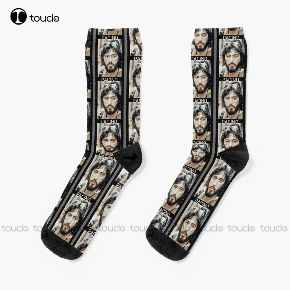 Al Pacino 3 Socks Custom Men Socks 360° Digital Print Personalized Custom Unisex Adult Teen Youth Socks Custom Gift Streetwear