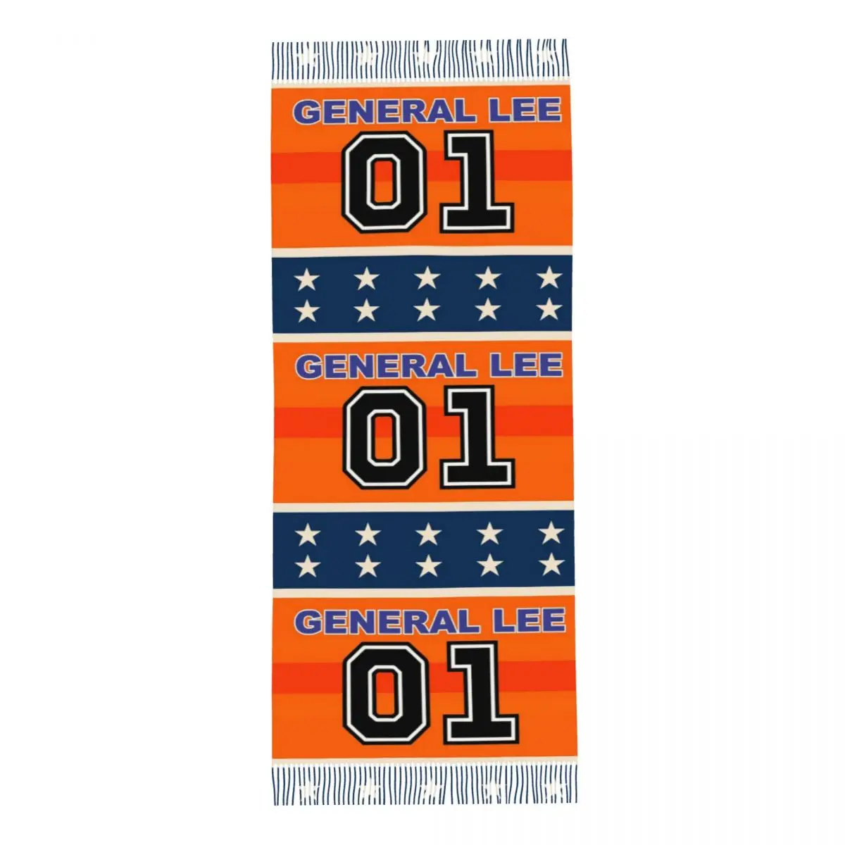 Dukes Of Hazzard Good Ol' Boys Racing Car 01 Scarf Tassel Scarves for Women Soft Warm Shawls and Large Fall Winter Shawl Wraps