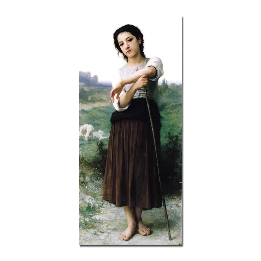 art for sale Knitting machine by William Adolphe Bouguereau canvas Handmade High quality