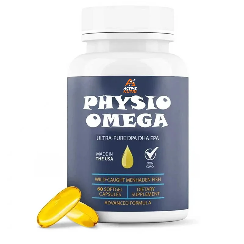 2400mg Fish Oil with Omega 3 Fatty Acid Supplement, Non GMO, Clear Citrus Flavor, Sustainable Source, 60 Soft Capsules