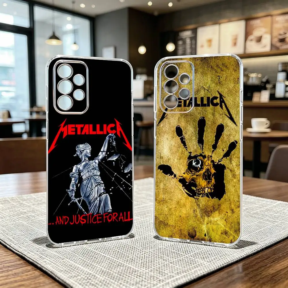 72 Seasons D-M-Metallica Phone Case For Samsung S25,S24,S21,S22,S23,S30,Ultra,S20,Plus,Fe Transparent Cover