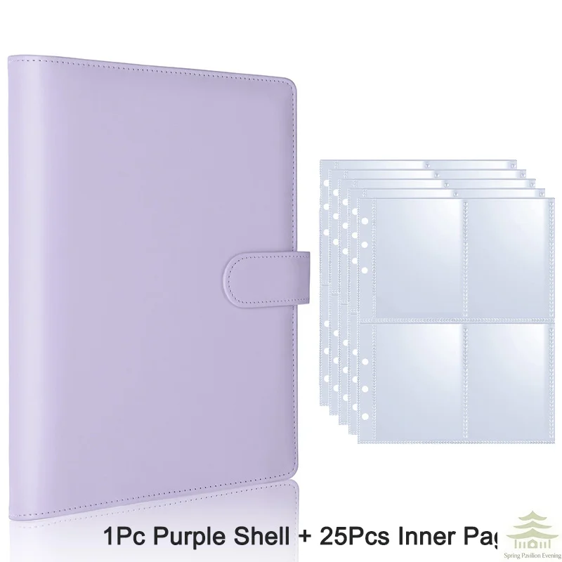 25pcs Page(4 Grids) Photo Card A5-Binder Kpop Photo Albums Idol Cards Loose-leaf Collect Book Binder Binder Photocard Holders view 6