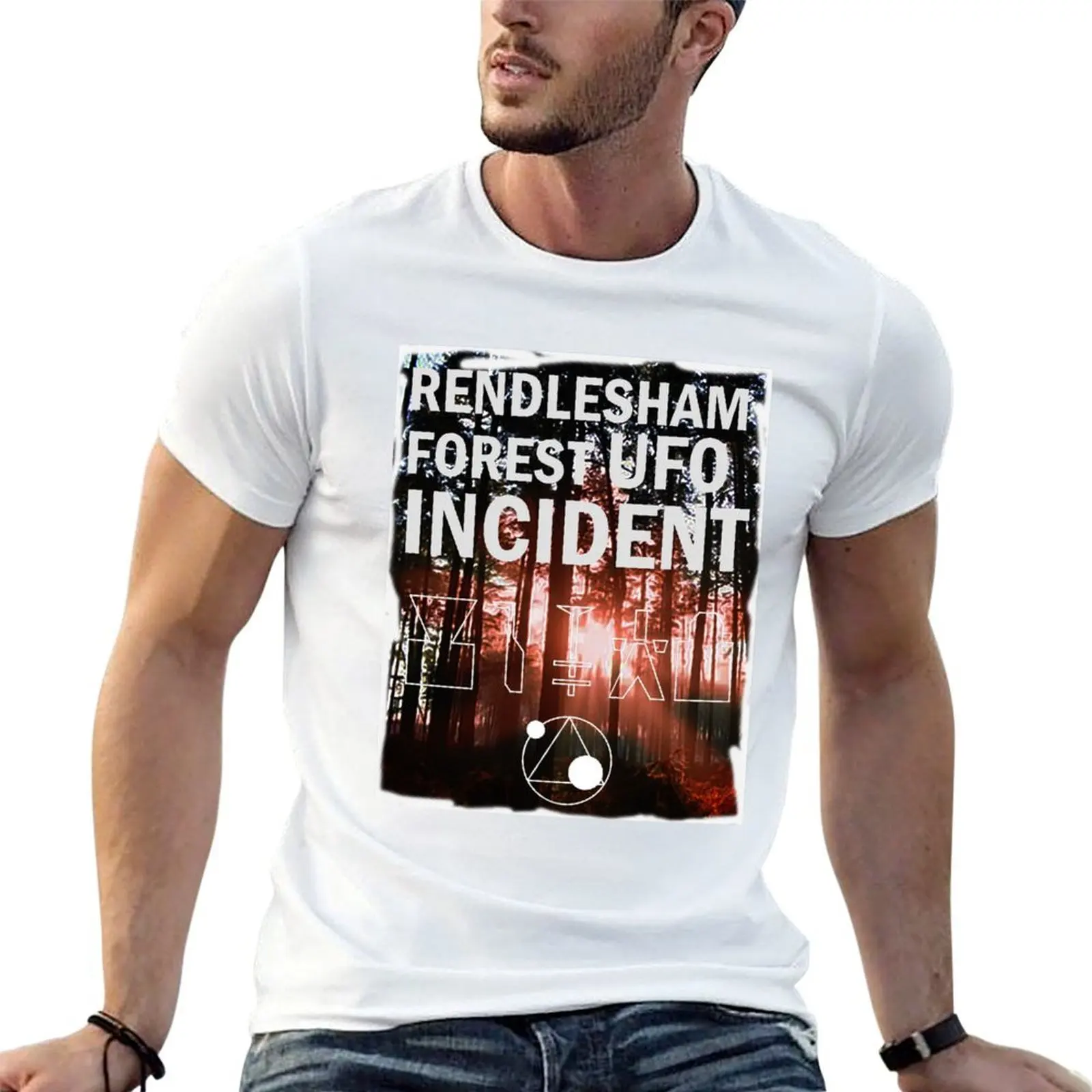 

rendlesham forest ufo incident T-Shirt anime tshirt t shirt man plain funny t shirts cotton T-Shirt